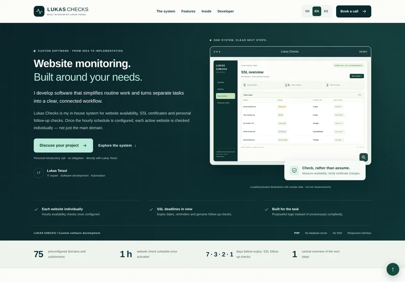 Lukas Checks – Public project view (EN)