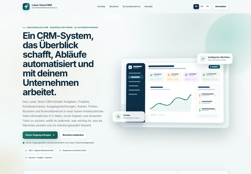 Lukas Teissl CRM – Öffentliche Projektansicht (DE)