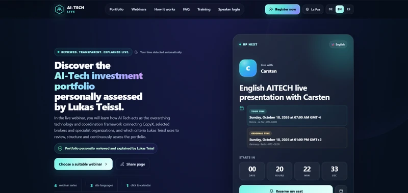 AItech Webinar Hub – Public project view (EN)