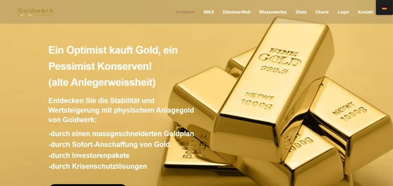 Goldwerk · Company Website – Public project view (DE)