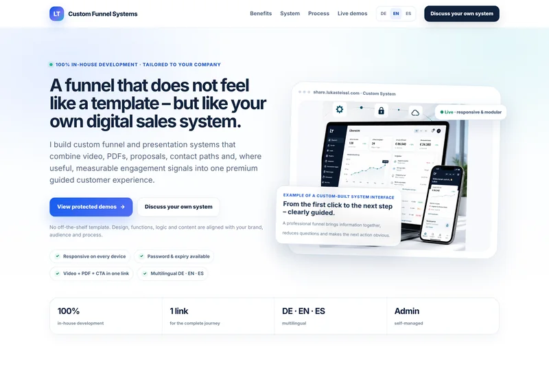 LT Share – Custom Funnel System – Public project view (EN)